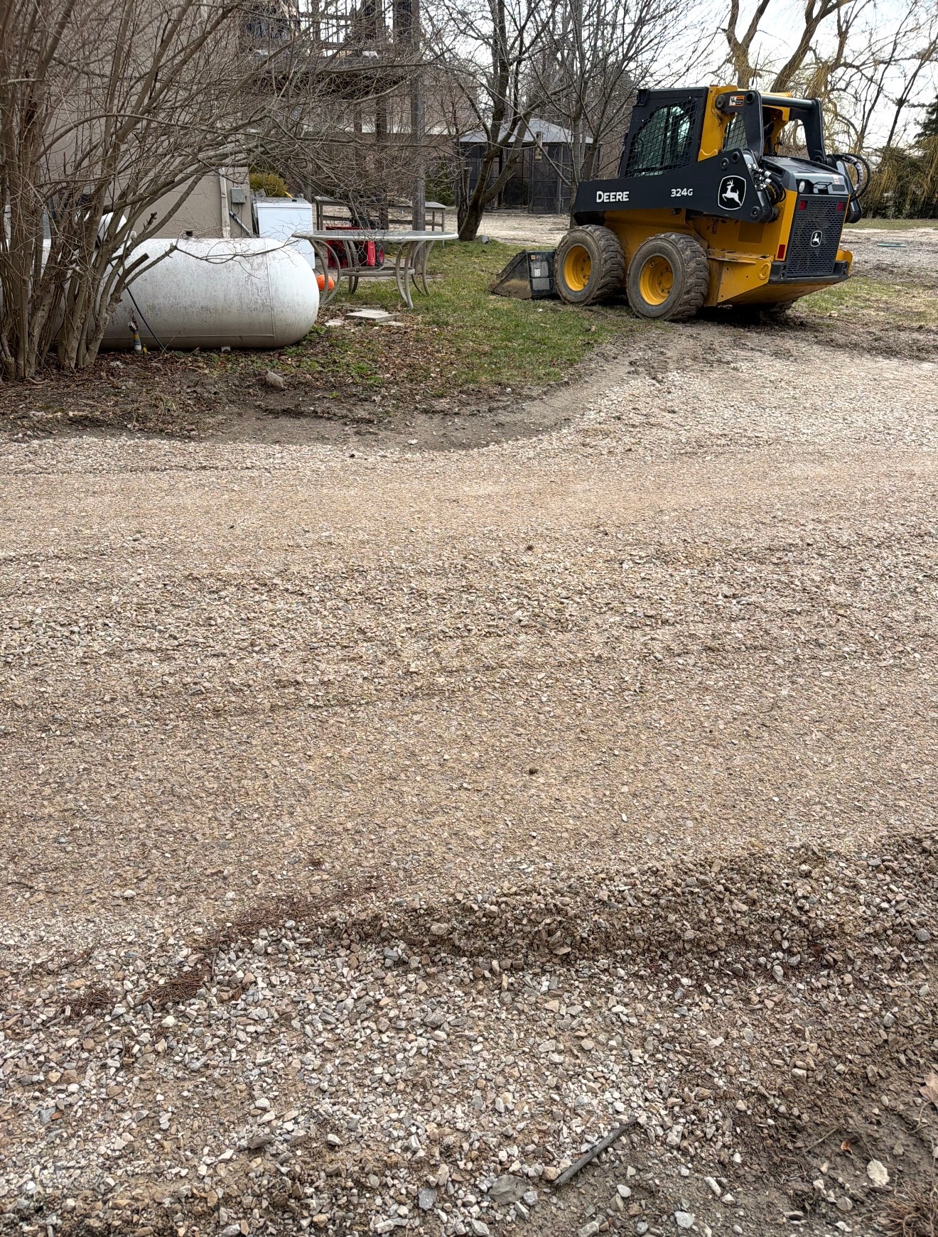 John Deere skid steer during site restoration